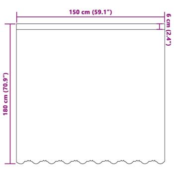 Spitzenvorhang mit Vorhängen Weiß 150 x 180 cm Polyester