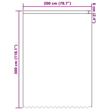 Spitzenvorhang mit Vorhängen Floral Weiß 300 x 200 cm Polyester