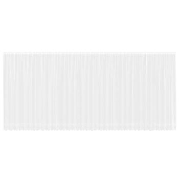 Spitzenvorhang mit Vorhängen Floral Weiß 900 x 200 cm Polyester