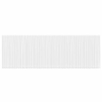 Spitzenvorhang mit Vorhängen Floral Weiß 1200 x 220 cm Polyester