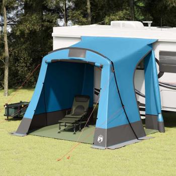 ARDEBO.de - Zelt mit Dach Sonstiges Blau und Schwarz 285 x 255 x 245 cm Polyester