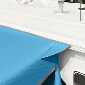 Zelt mit Dach Sonstiges Blau und Schwarz 285 x 255 x 245 cm Polyester