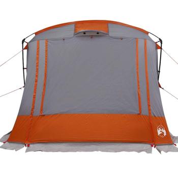 Zelt Grau und Orange und Schwarz 285 x 255 x 245 cm Polyester