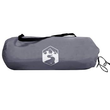 Zelt Grau und Orange und Schwarz 285 x 255 x 245 cm Polyester