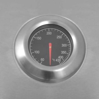 Gas Grill Silber 132 x 61 x 118 cm Edelstahl