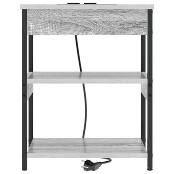 Nachttische 2 pcs Grau Sonoma 41 x 31 x 51 cm Holzwerkstoff