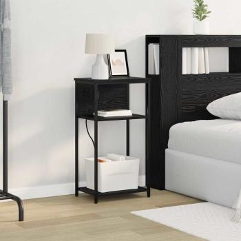 Nachttisch Schwarze Eiche 28,1 x 40,9 x 75 cm Holzwerkstoff