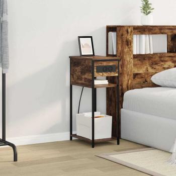 Nachttisch Räuchereiche 28,1 x 40,9 x 75 cm Holzwerkstoff