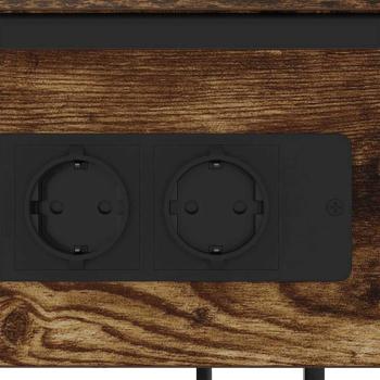 Nachttisch Räuchereiche 28,1 x 40,9 x 75 cm Holzwerkstoff