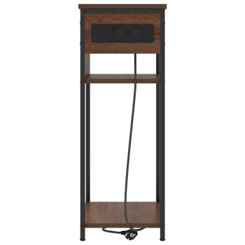 Nachttisch Braune Eiche 41 x 28 x 76 cm Holzwerkstoff