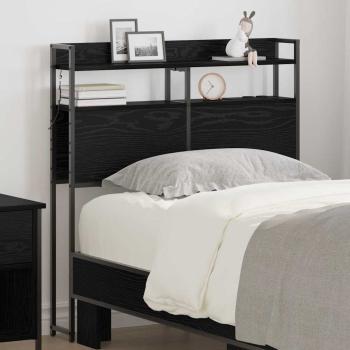 ARDEBO.de - Stauraum-Kopfteil Schwarze Eiche 75 cm Holzwerkstoff