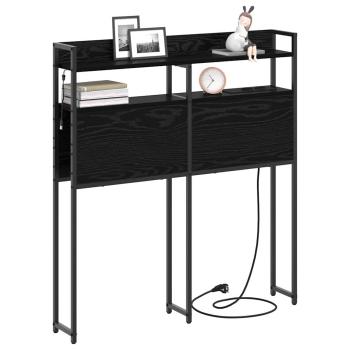 Stauraum-Kopfteil Schwarze Eiche 75 cm Holzwerkstoff