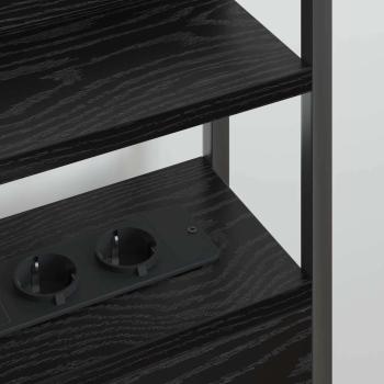 Stauraum-Kopfteil Schwarze Eiche 75 cm Holzwerkstoff
