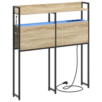 Stauraum-Kopfteil Sonoma Eiche 75 cm Holzwerkstoff