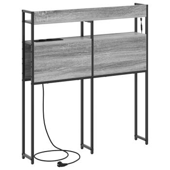 Stauraum-Kopfteil Grau Sonoma 75 cm Holzwerkstoff