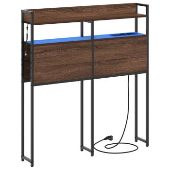 Stauraum-Kopfteil Braune Eiche 75 cm Holzwerkstoff
