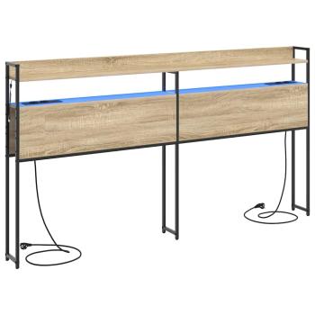 Stauraum-Kopfteil Sonoma Eiche 180 cm Holzwerkstoff