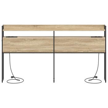 Stauraum-Kopfteil Sonoma Eiche 180 cm Holzwerkstoff