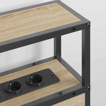 Stauraum-Kopfteil Sonoma Eiche 120 cm Holzwerkstoff