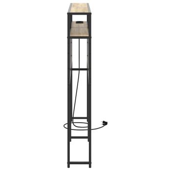 Stauraum-Kopfteil Sonoma Eiche 120 cm Holzwerkstoff