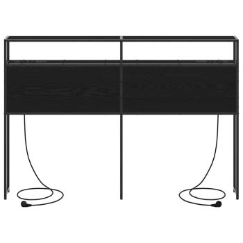Stauraum-Kopfteil Schwarze Eiche 150 cm Holzwerkstoff