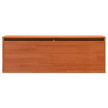 Wandschrank Wachsbraun 100 x 30 x 35 cm Massivholz Kiefer