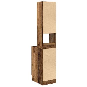 Küchenschrank mit Schubladen mit Regal mit Speicher mit Tür Altholz Holzwerkstoff