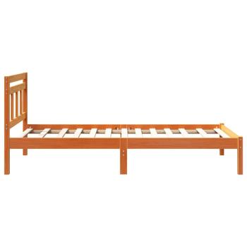 Bettgestell Braun 90 x 190 cm Massivholz Kiefer