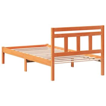 Bettgestell Braun 90 x 190 cm Massivholz Kiefer