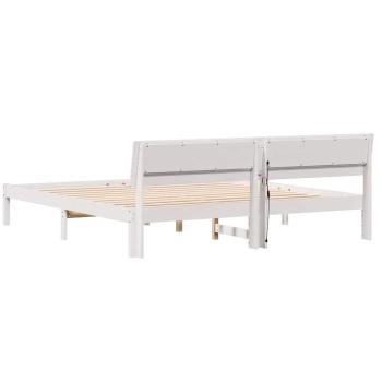 Bettgestell Weiß 180 x 200 cm Massivkiefer