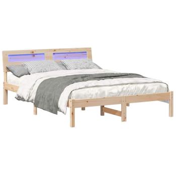 Bettgestell Braun 120 x 190 cm Massivkiefer