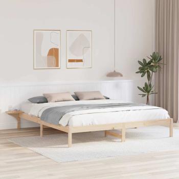 ARDEBO.de - Bettgestell mit Nachttischen Braun 180 x 200 cm Braun
