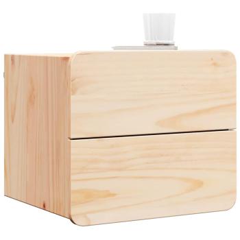 Nachttisch Braun 39 x 34 x 33 cm Massivholz Kiefer