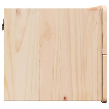 Nachttisch Braun 39 x 34 x 33 cm Massivholz Kiefer