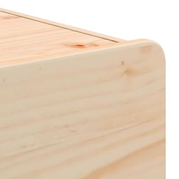 Nachttisch 2 pcs Braun 39 x 34 x 33 cm Kiefer Massivholz