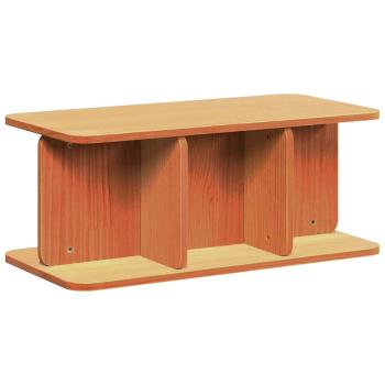 Couchtisch Wachsbraun 80 x 39,5 x 33,5 cm Massivkiefer