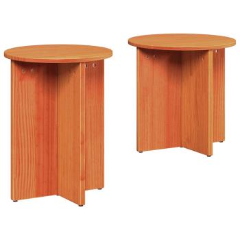 Kaffeetisch Set 2 pcs Braun 41,5 x 41,5 x 41 cm Massivkiefer