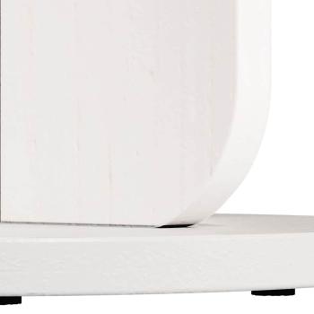 Beistelltisch Weiß 39.5 x 39.5 x 53.5 cm Massivkiefer