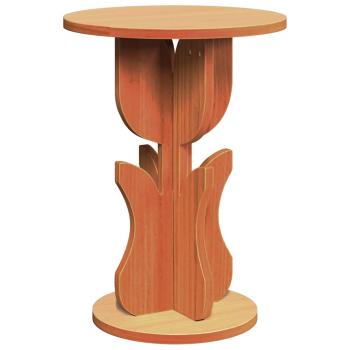 Beistelltisch Wachsbraun 39.5 x 39.5 x 53.5 cm Massivkiefer