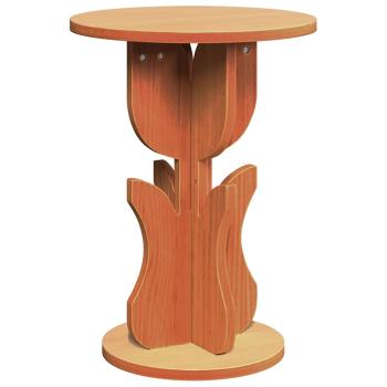 Beistelltisch Wachsbraun 39.5 x 39.5 x 53.5 cm Massivkiefer