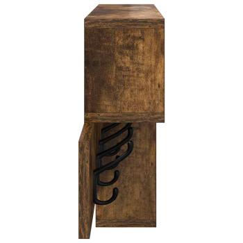 Wandmontierter Kleiderständer Räuchereiche 100 x 12 x 43,5 cm