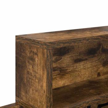 Wandmontierter Kleiderständer Räuchereiche 100 x 12 x 43,5 cm