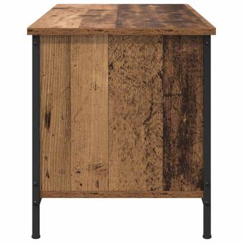 TV-Schränk mit Regal mit Speicher mit Tür Altholz 100 x 40 x 45 cm Holzwerkstoff