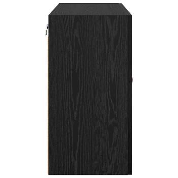 Wandschrank Schwarze Eiche 60 x 31 x 60 cm Holzwerkstoff