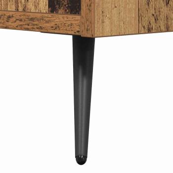 TV-Schränk mit Regal mit Speicher mit Tür Altholz 150 x 30 x 50 cm Holzwerkstoff
