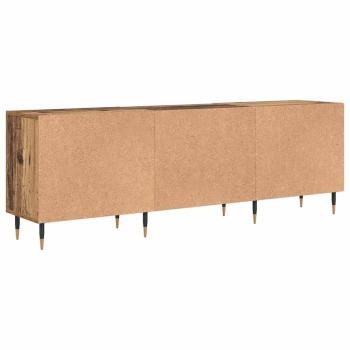 TV-Schränk mit Regal mit Speicher mit Tür Altholz 150 x 30 x 50 cm Holzwerkstoff