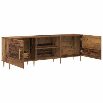 TV-Schränk mit Regal mit Speicher mit Tür Altholz 150 x 30 x 50 cm Holzwerkstoff