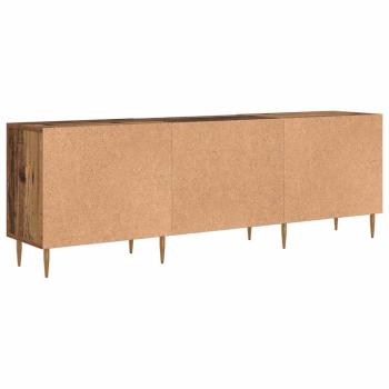 TV-Schränk mit Regal mit Speicher mit Tür Altholz 150 x 30 x 50 cm Holzwerkstoff