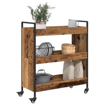 Küchentrolley Altholz 70 x 30 x 82 cm Holzwerkstoff
