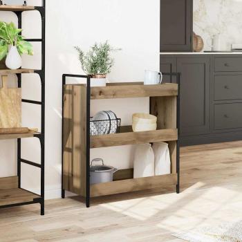 Küchentrolley Eiche handwerklich 70 x 30 x 82 cm Holzwerkstoff